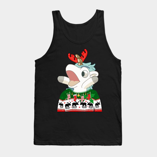 Unicorse Santa 2023 Tank Top by pedrsavan.art